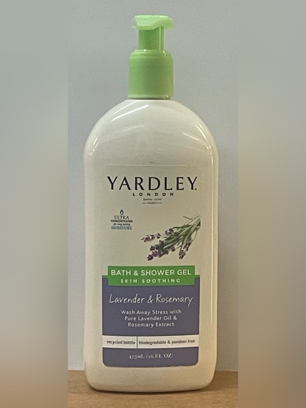 Yardley Lavender & Rosemary Bath & Shower Gel – 16 fl oz